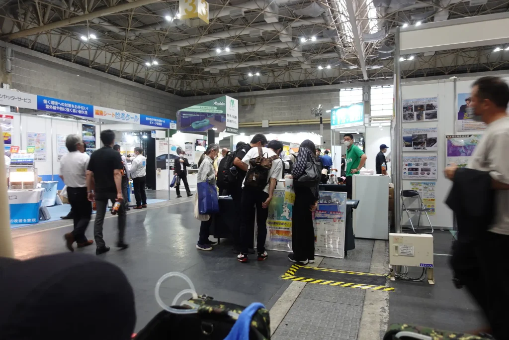 クールスマイルブース前　防災防犯総合展2023