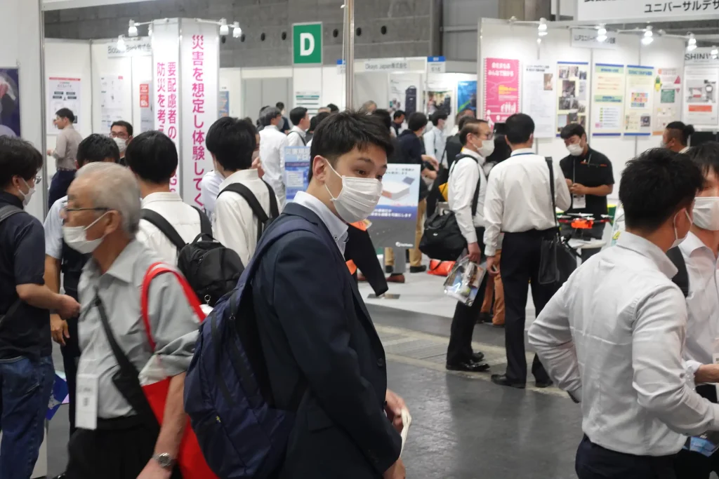 クールスマイルブース防災防犯総合展2023会場の様子