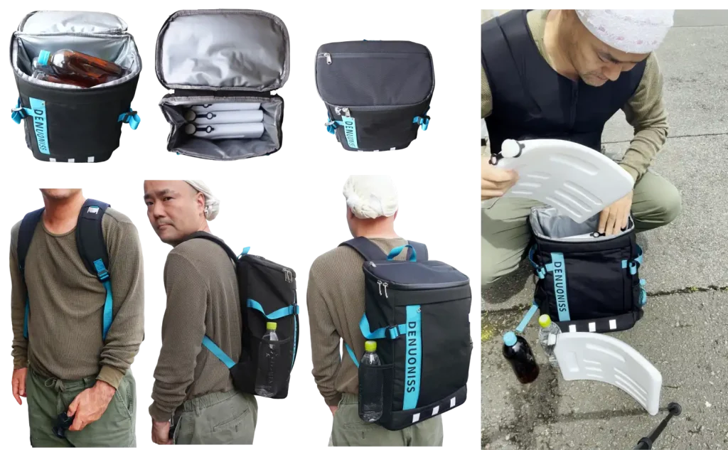 水冷服（面水冷服）予備のボトルの持ち運びについて