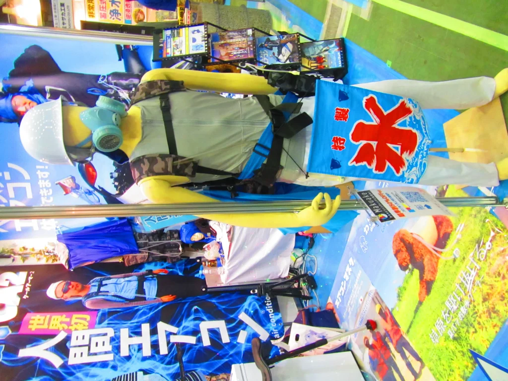 川崎国際環境技術展２０１７で人間エアコン、ヘルメットエアコン川崎初上陸