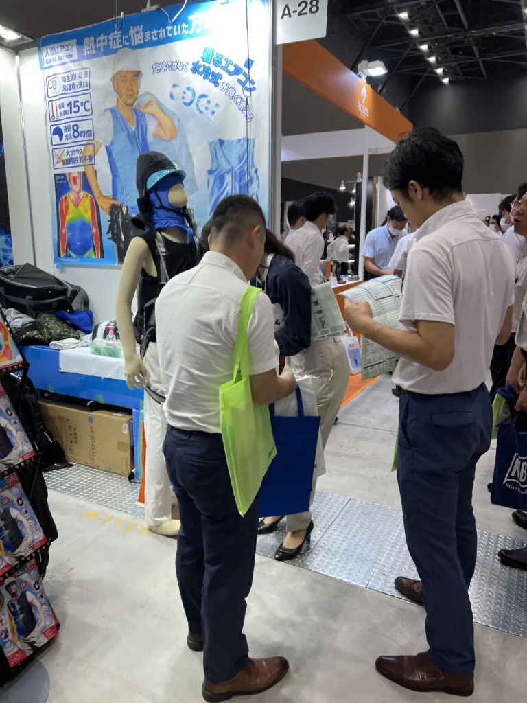 緑十字展2023でポートメッセなごや発上陸！人間エアコンK2、ヘルメットエアコンG２、人間エアコンA1紹介・体験会レポート