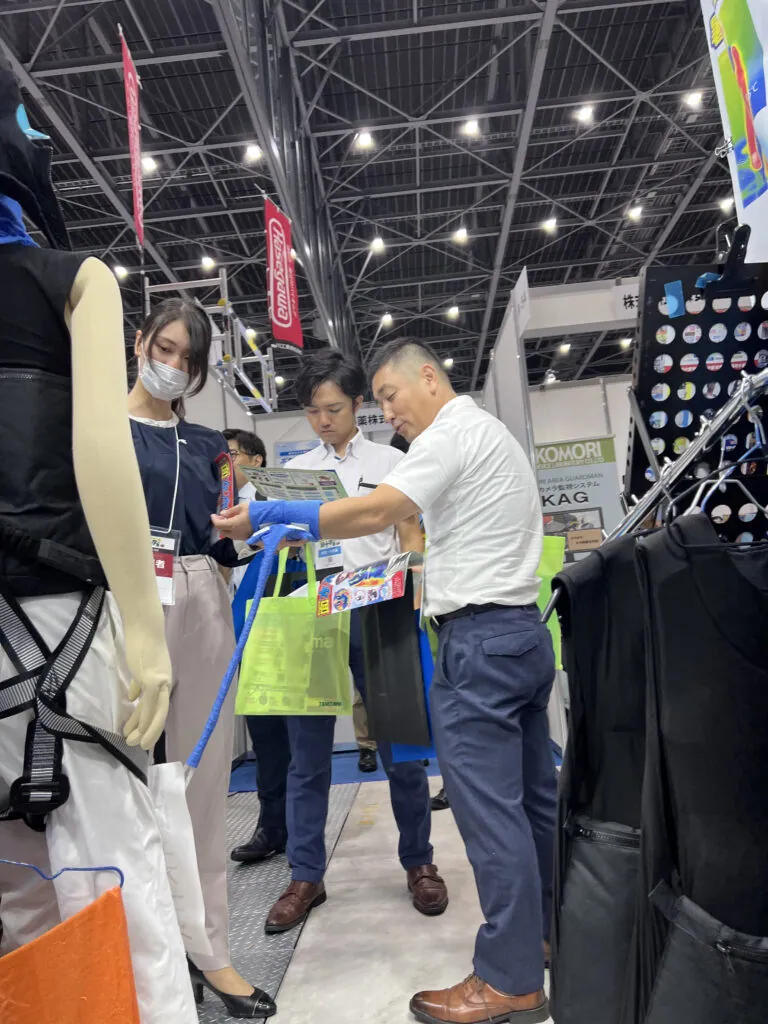 緑十字展2023でポートメッセなごや発上陸！人間エアコンK2、ヘルメットエアコンG２、人間エアコンA1紹介・体験会レポート