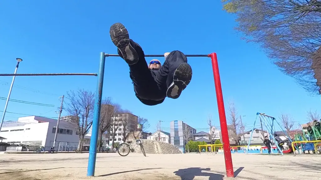 鉄棒もできる水冷服