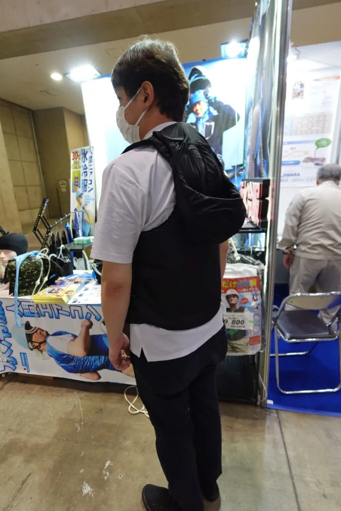人間エアコン面水冷服A２が関東上陸！環境展・地球温暖化防止展レポート