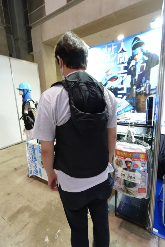 人間エアコン面水冷服A２が関東上陸！環境展・地球温暖化防止展レポート