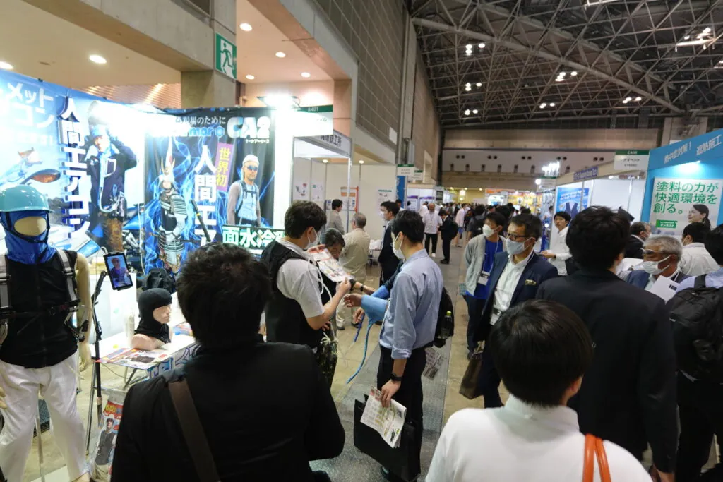 人間エアコン面水冷服A２が関東上陸！環境展・地球温暖化防止展レポート