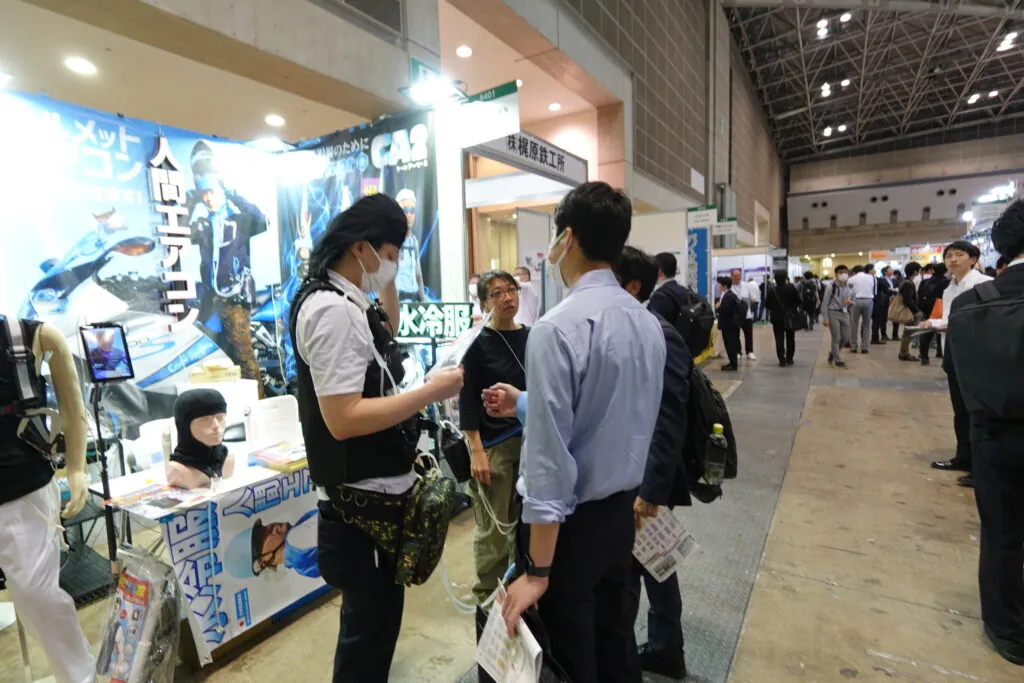 人間エアコン面水冷服A２が関東上陸！環境展・地球温暖化防止展レポート