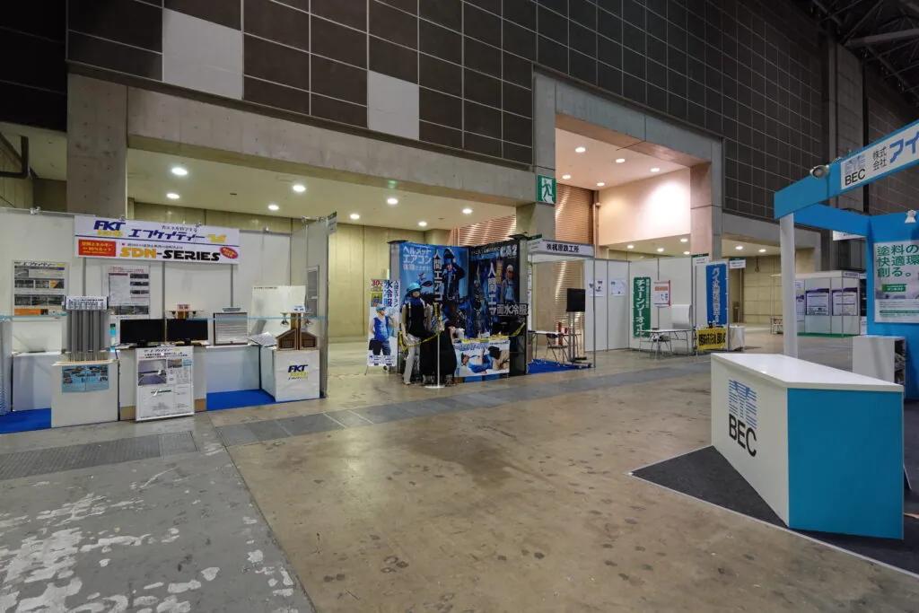 人間エアコン面水冷服A２が関東上陸！環境展・地球温暖化防止展レポート