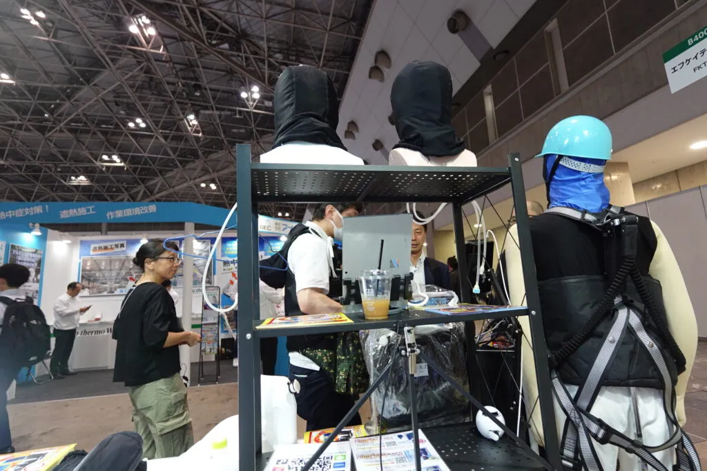 人間エアコン面水冷服A２が関東上陸！環境展・地球温暖化防止展レポート