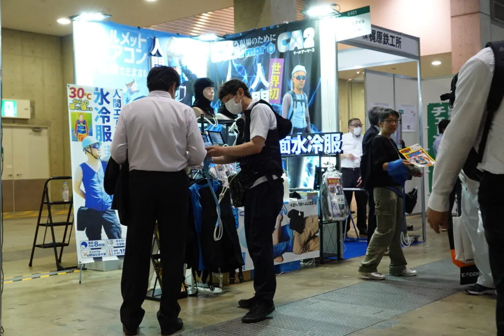 人間エアコン面水冷服A２が関東上陸！環境展・地球温暖化防止展レポート