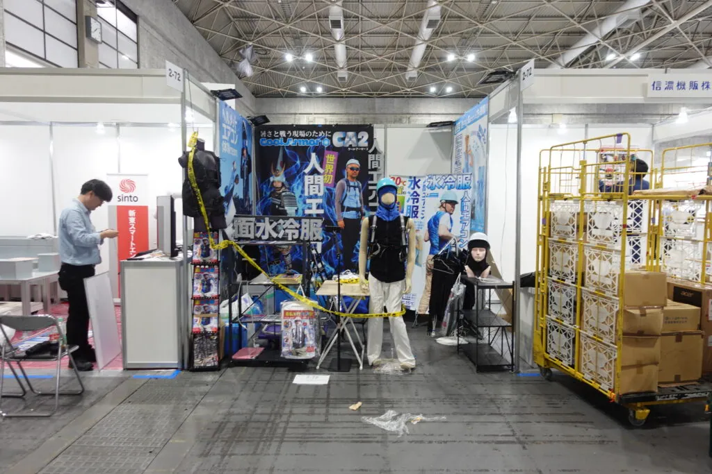 人間エアコン面水冷服A2登場で2024国際ウエルディングショーレポート
