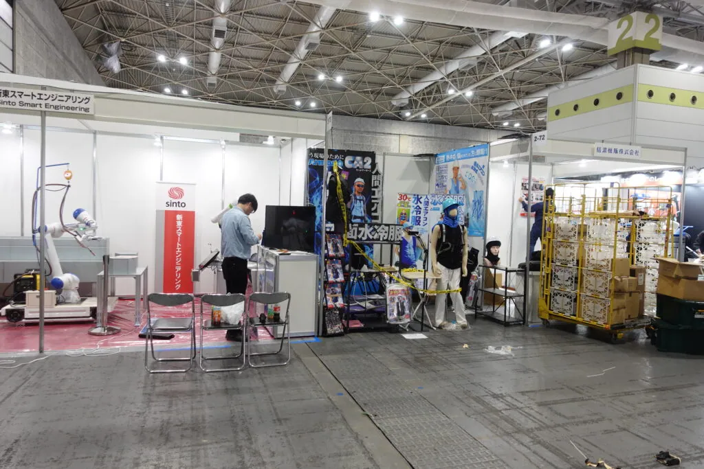 人間エアコン面水冷服A2登場で2024国際ウエルディングショーレポート
