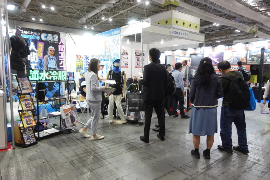 人間エアコン面水冷服A2登場で2024国際ウエルディングショーレポート