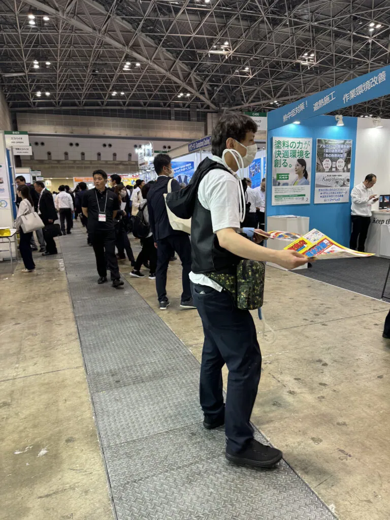 人間エアコン面水冷服A２が関東上陸！環境展・地球温暖化防止展レポート