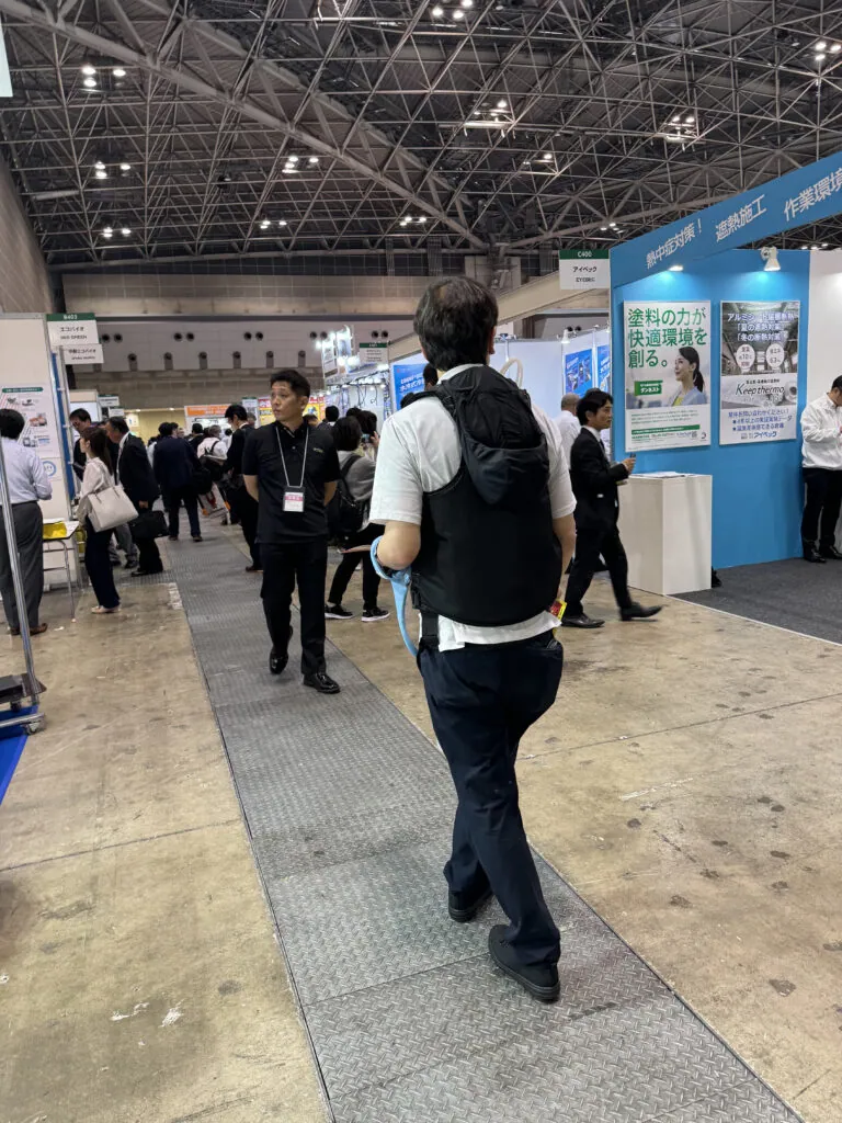 人間エアコン面水冷服A２が関東上陸！環境展・地球温暖化防止展レポート