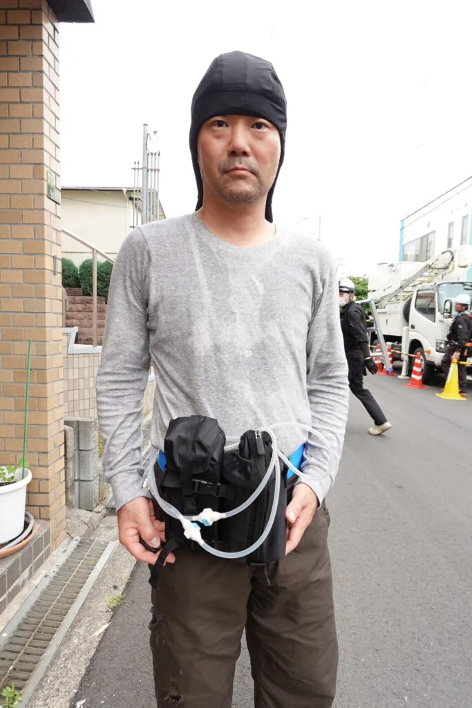 【画期的】頭部の連続冷却ヘルメットエアコンG3（フード）熱中症対策の決定版