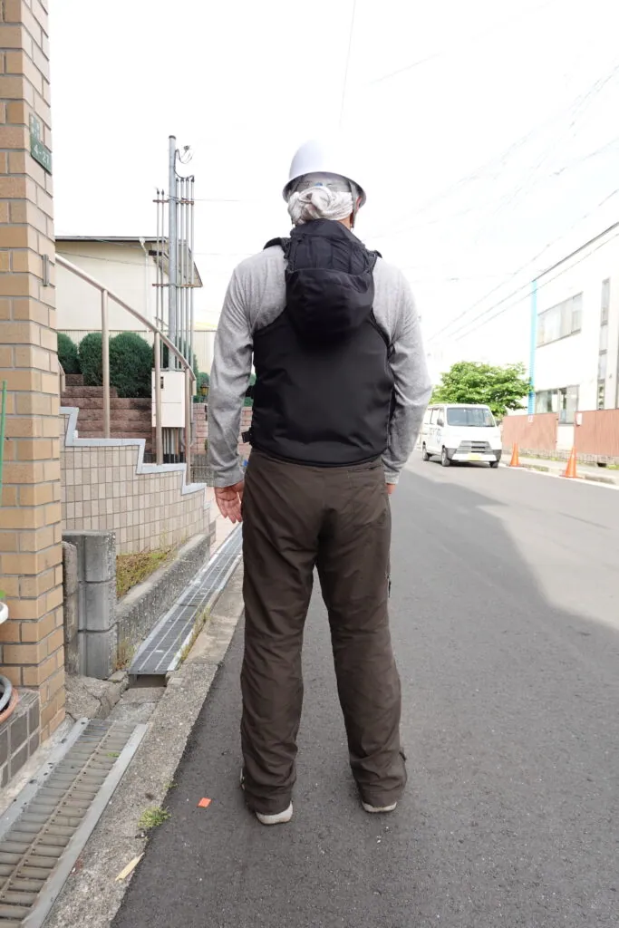 【画期的】頭部の連続冷却ヘルメットエアコンG3（フード）熱中症対策の決定版