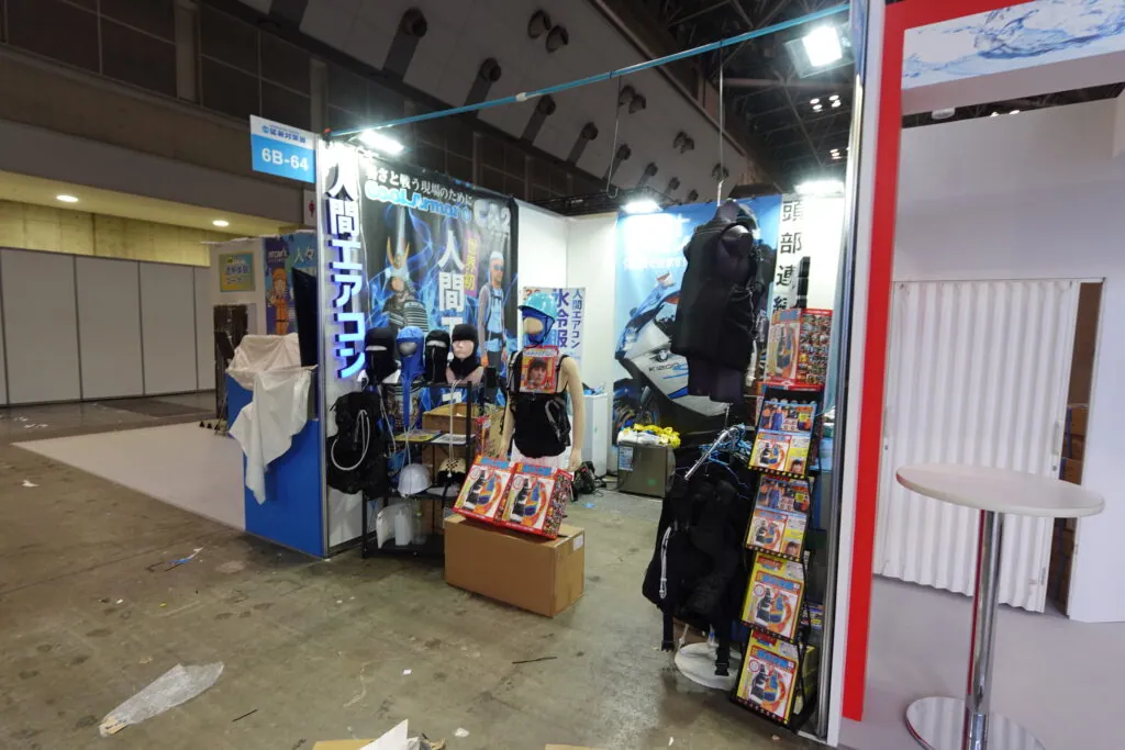 猛暑対策展2024レポート・人間エアコン面水冷服A2が大好評で幕を開けた