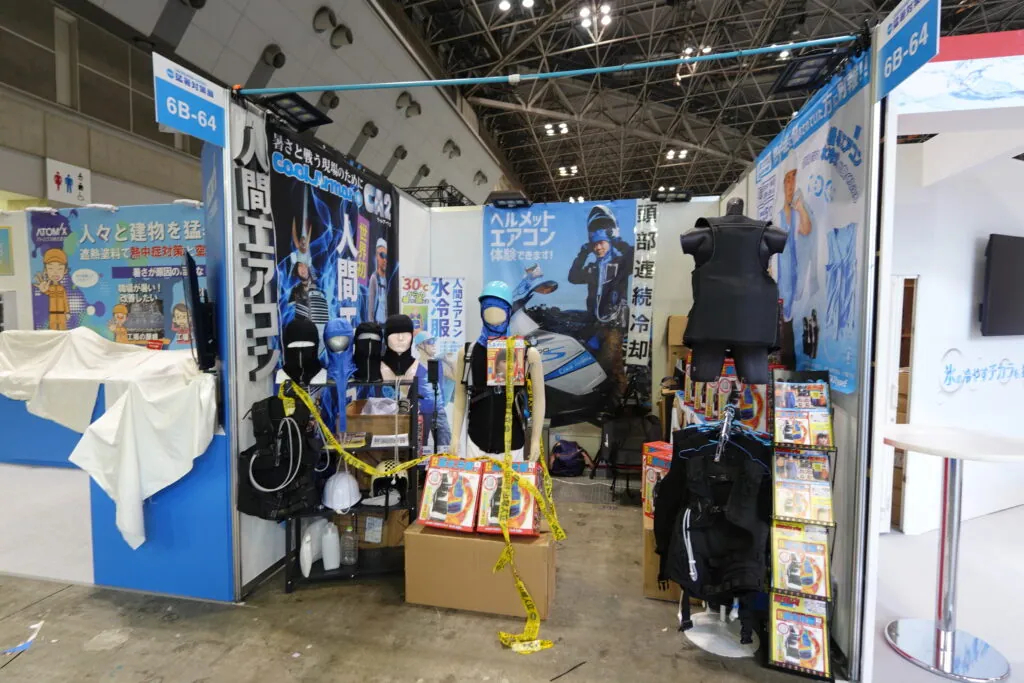 猛暑対策展2024レポート・人間エアコン面水冷服A2が大好評で幕を開けた
