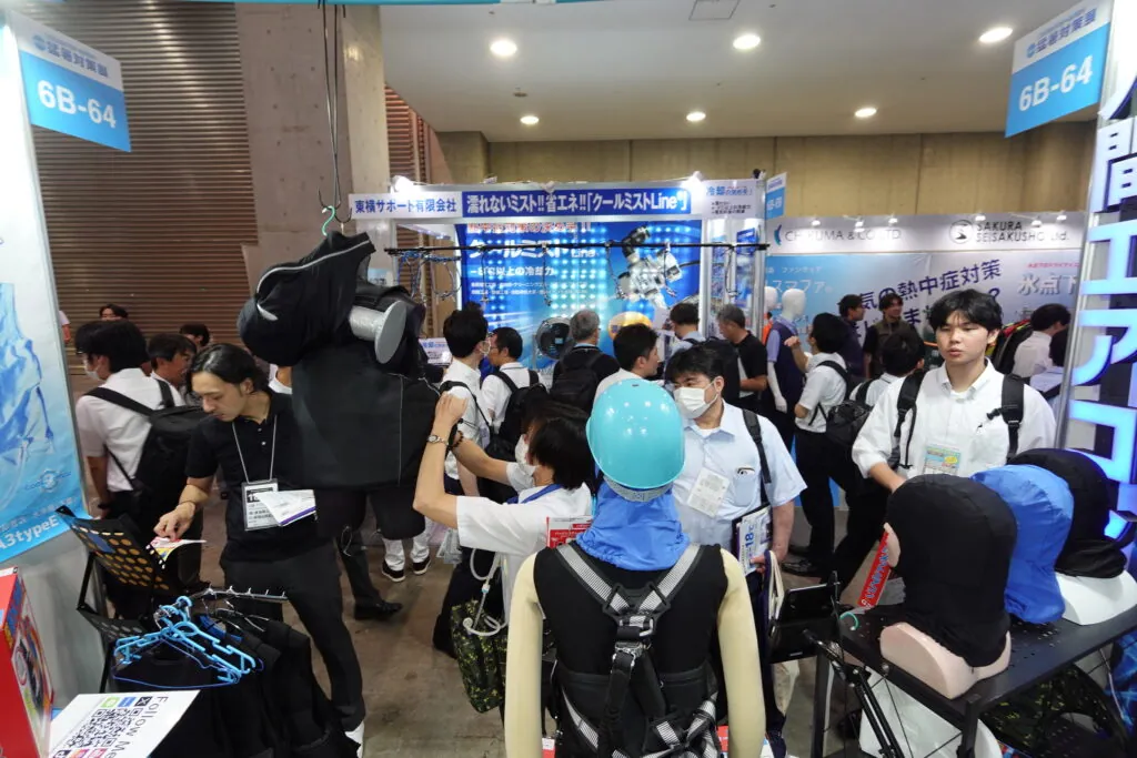 猛暑対策展2024レポート・人間エアコン面水冷服A2が大好評で幕を開けた