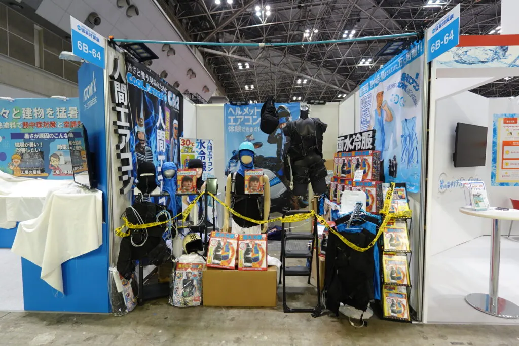 猛暑対策展2024レポート・人間エアコン面水冷服A2が大好評で幕を開けた