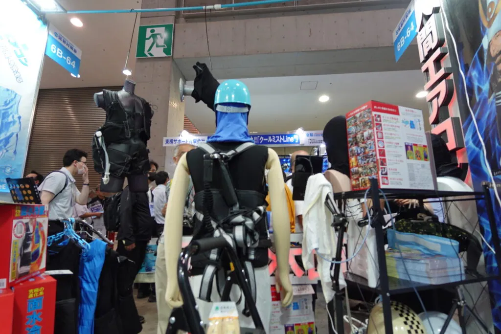 猛暑対策展2024レポート・人間エアコン面水冷服A2が大好評で幕を開けた