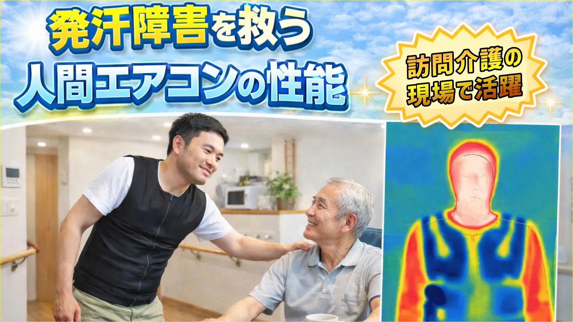 発汗障害（無汗症）の救世主！訪問看護の現場を冷やす「人間エアコン」の衝撃性能とは？