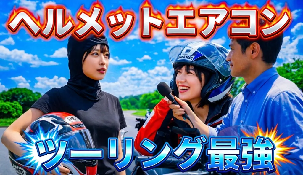 【熱中症対策】女性ライダー ヘルメットエアコン・インタビュー